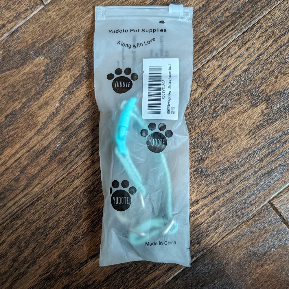 NWT Amazon Yudote Dog Collar Martingale Flamingo Print Sz S